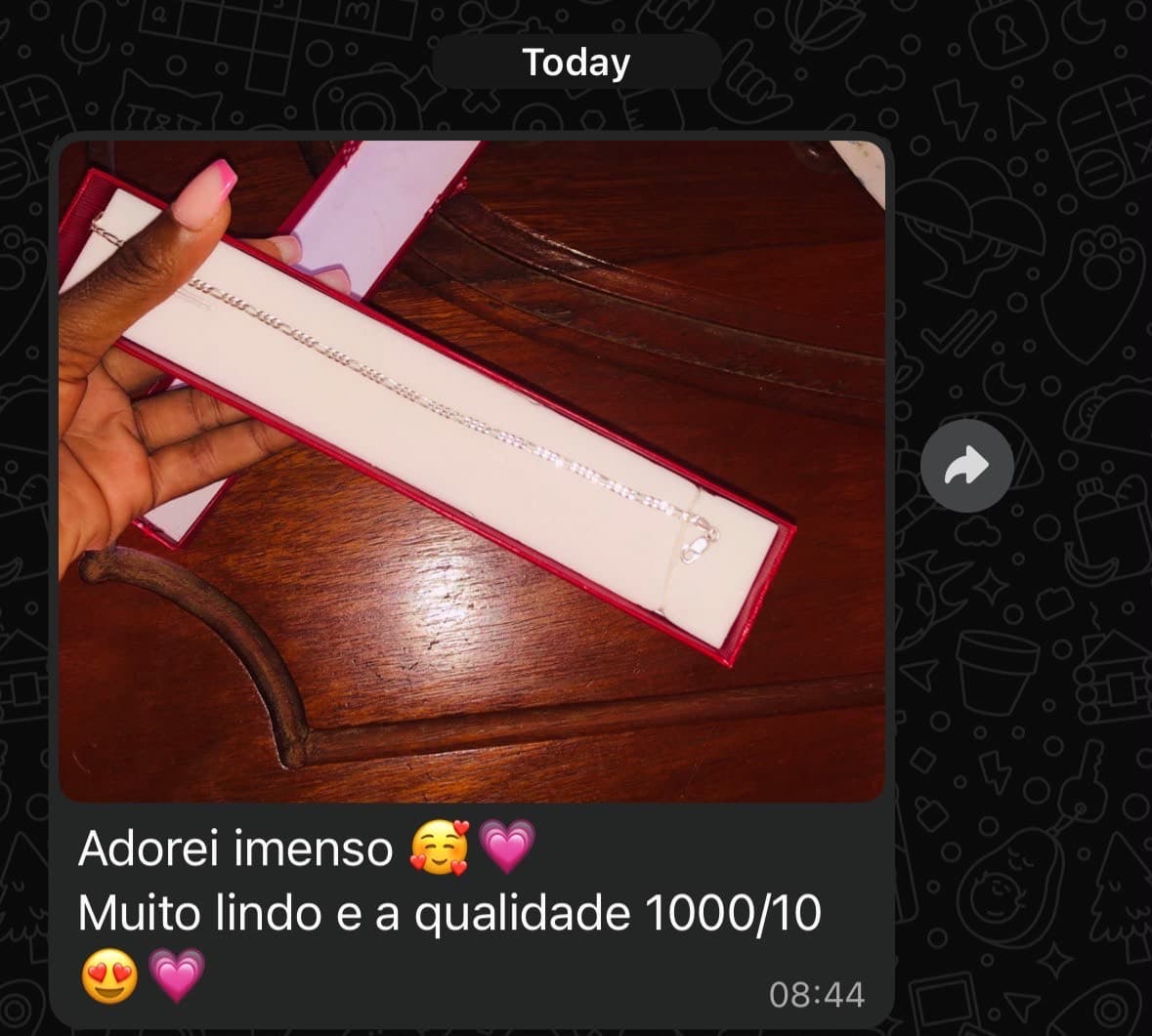 Feedback Mascote de Prata Masculino🔥